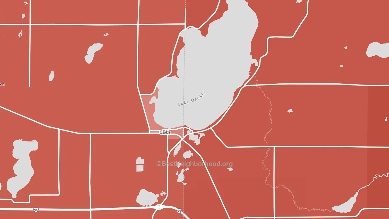 56360, MN block-group political-lean map