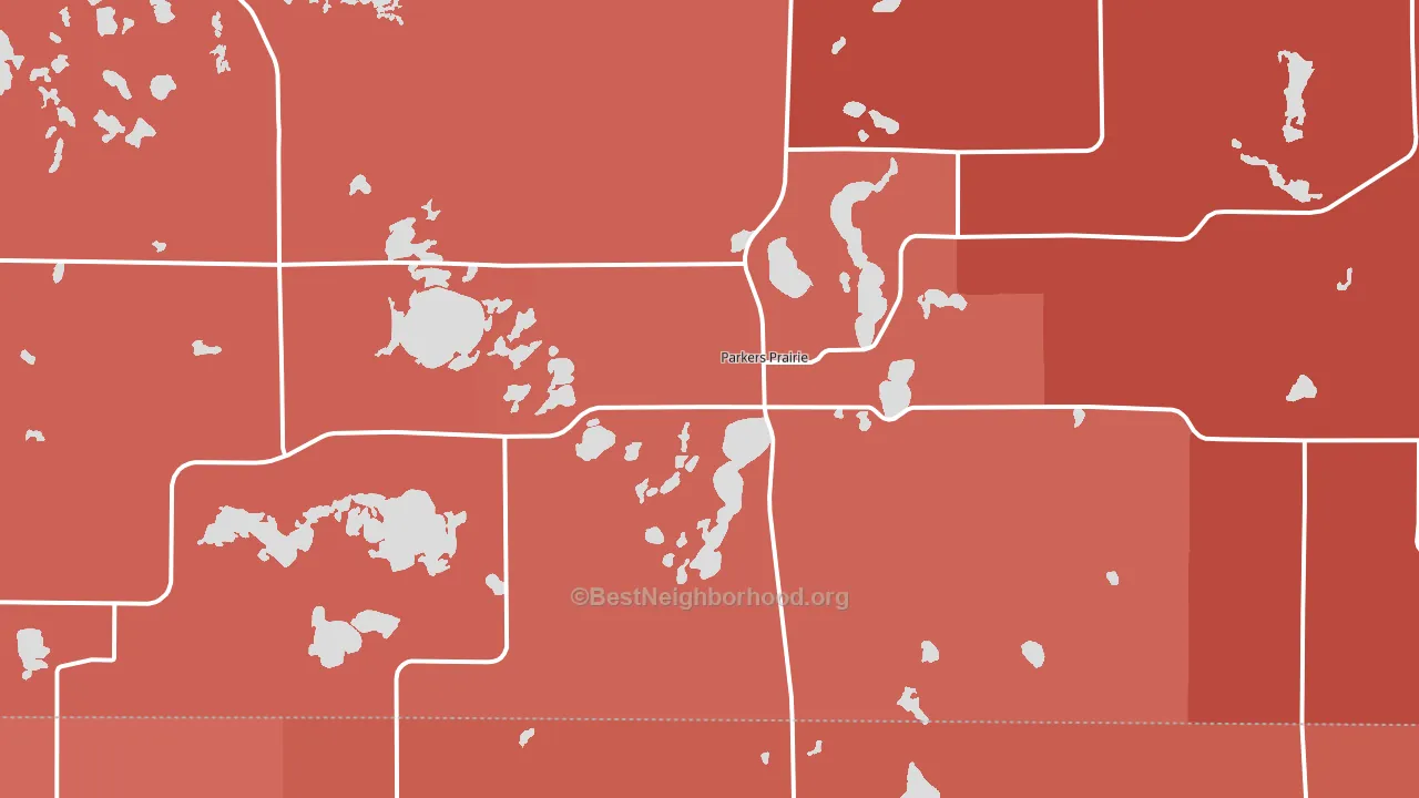 56361, MN block-group political-lean map