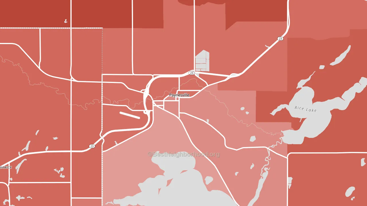 56362, MN block-group political-lean map