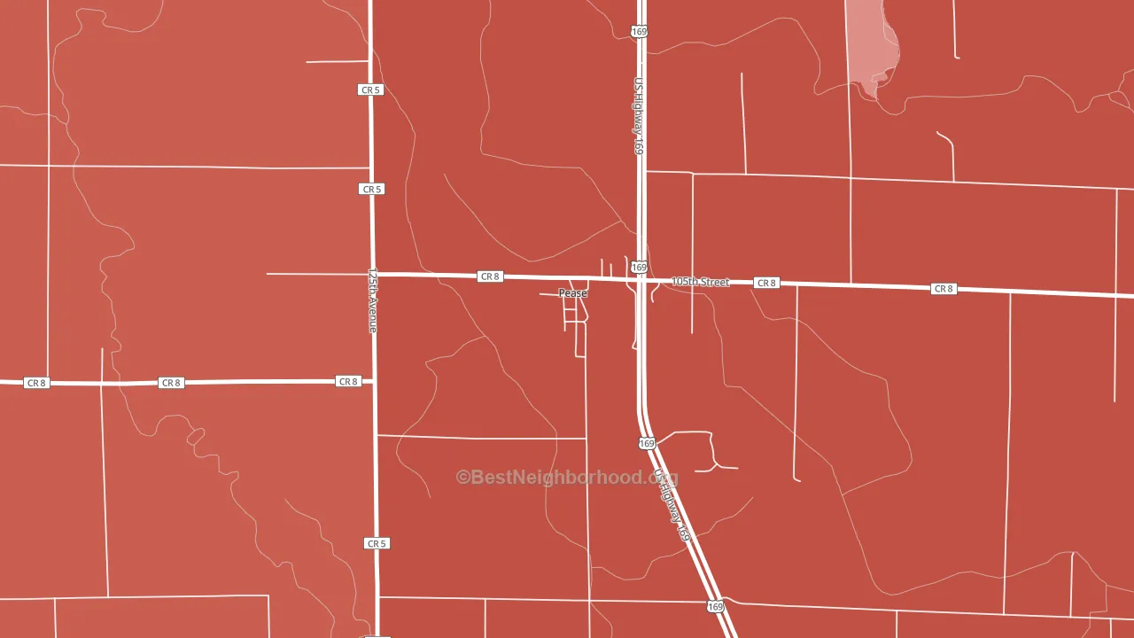 56363, MN block-group political-lean map