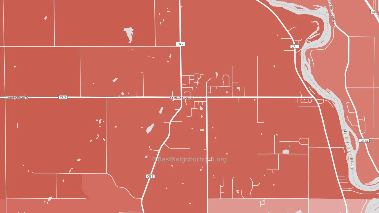 56375, MN block-group political-lean map
