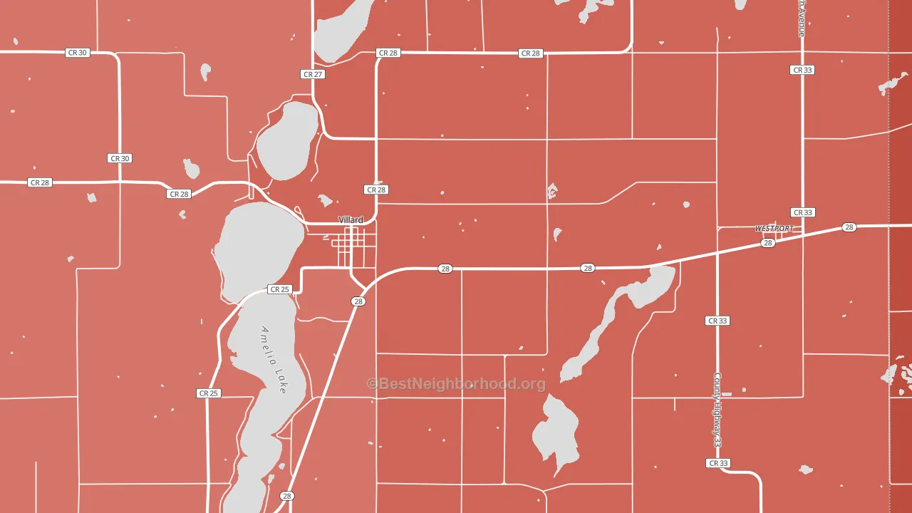 56385, MN block-group political-lean map