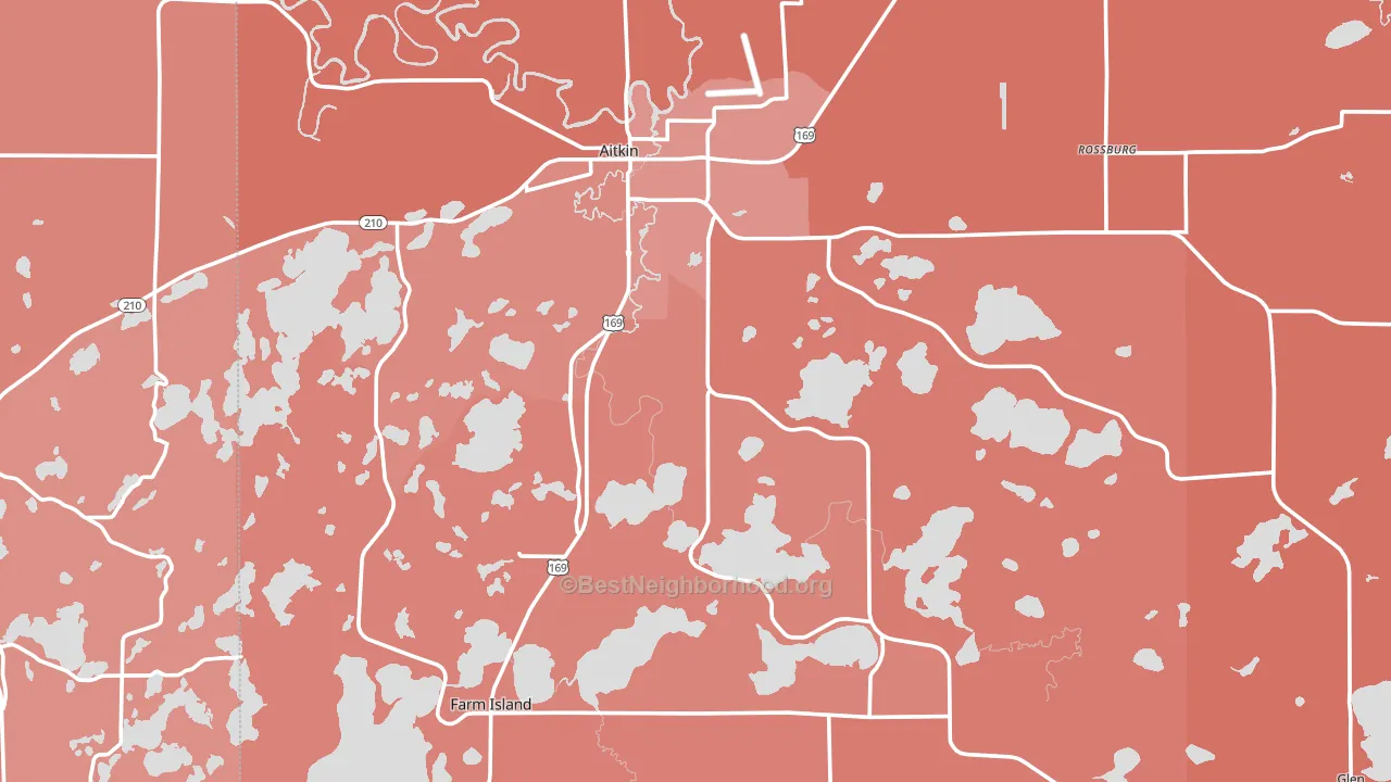 56431, MN block-group political-lean map