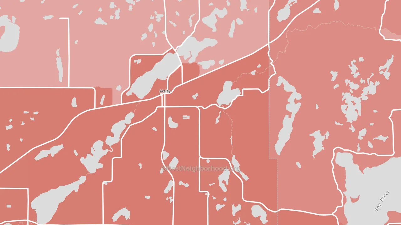 56433, MN block-group political-lean map