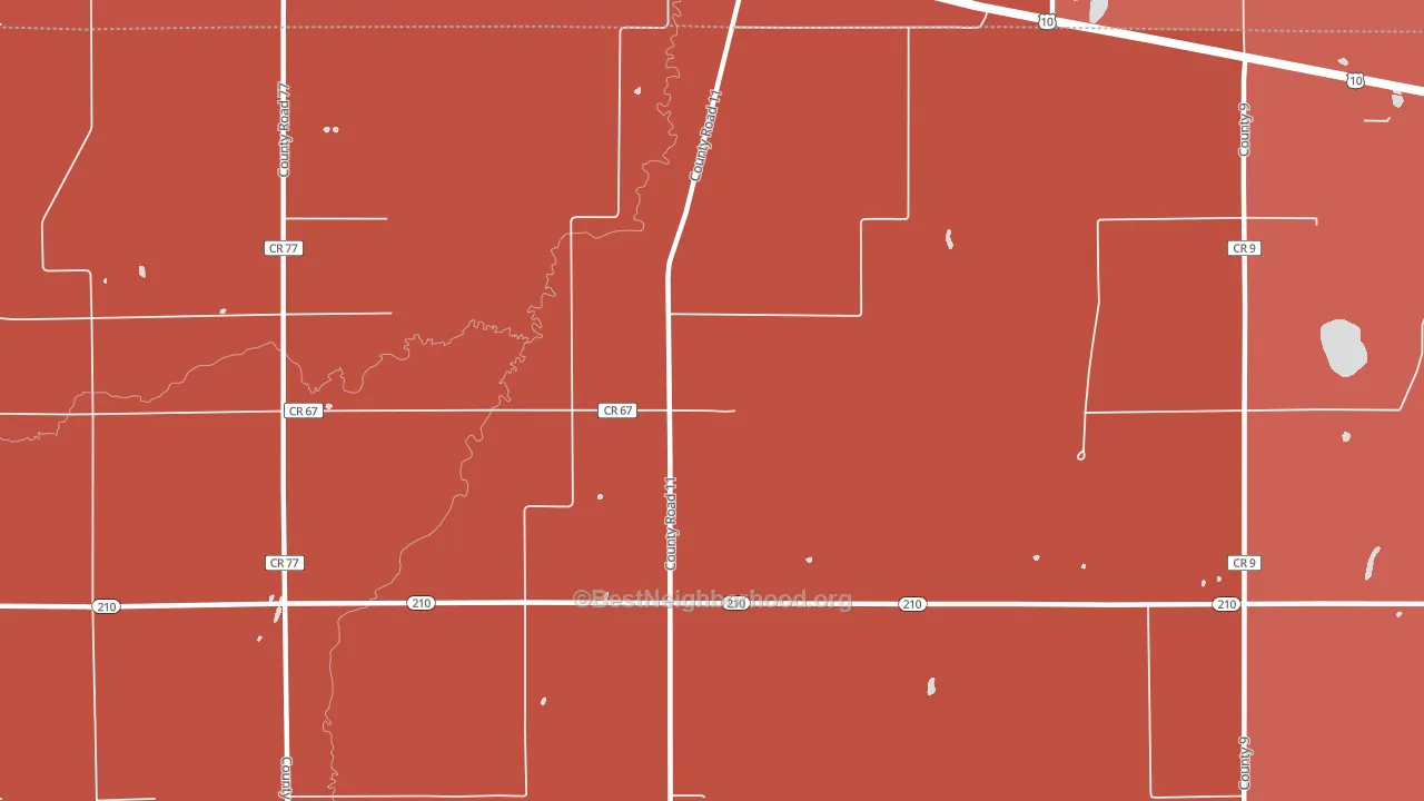 56434, MN block-group political-lean map