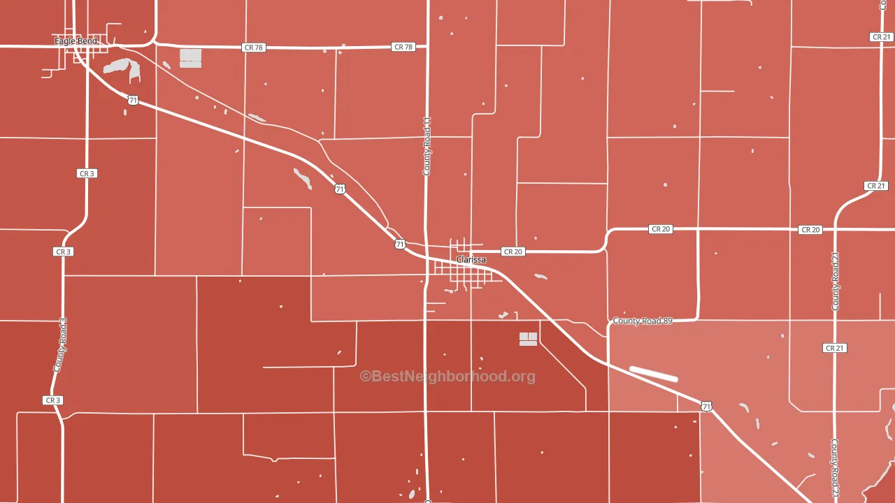 56440, MN block-group political-lean map