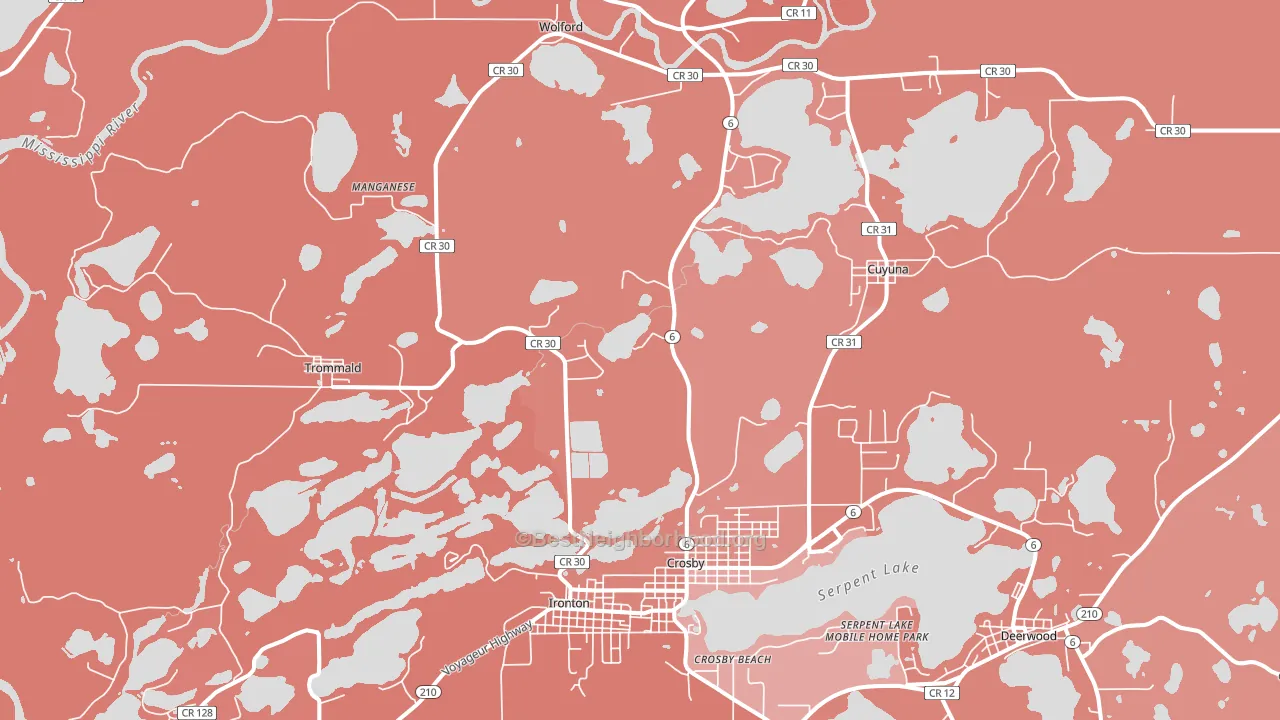 56441, MN block-group political-lean map