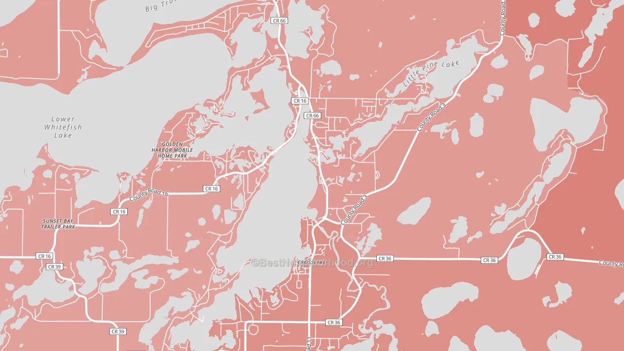 56442, MN block-group political-lean map
