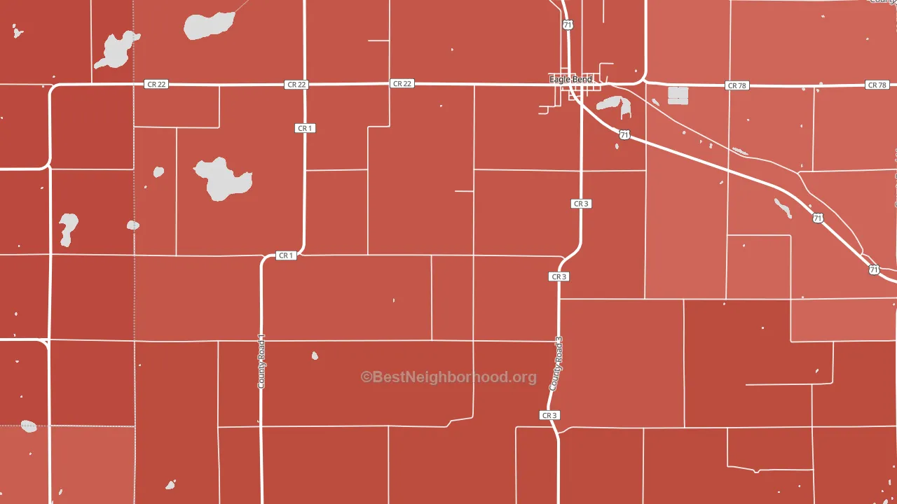 56446, MN block-group political-lean map