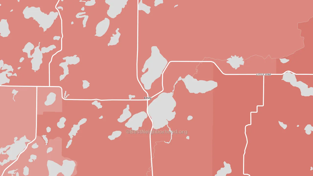 56447, MN block-group political-lean map