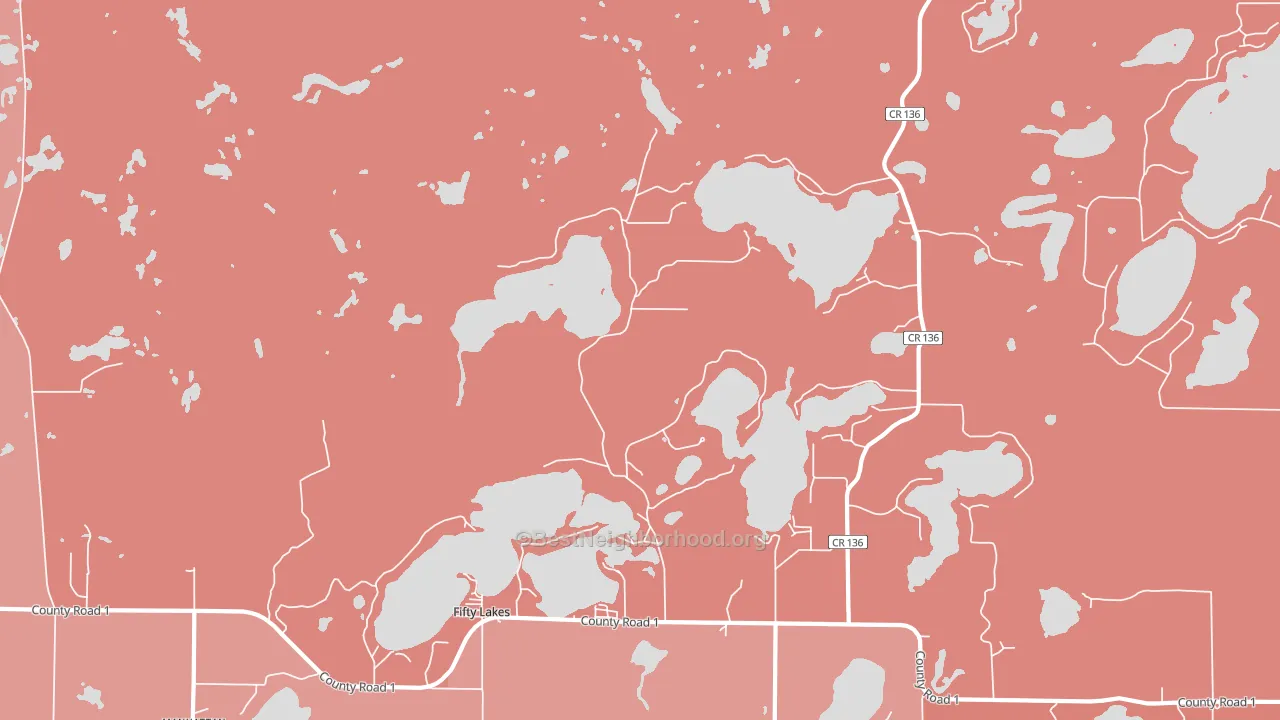 56448, MN block-group political-lean map