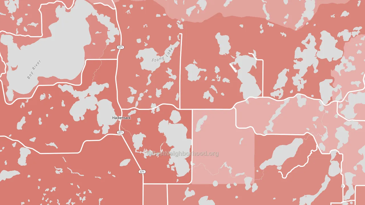 56452, MN block-group political-lean map