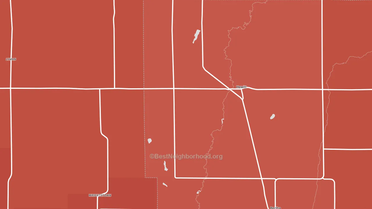 56453, MN block-group political-lean map