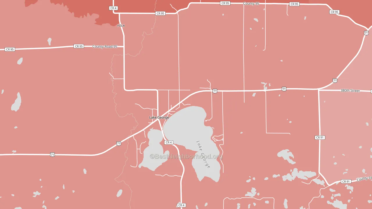56458, MN block-group political-lean map