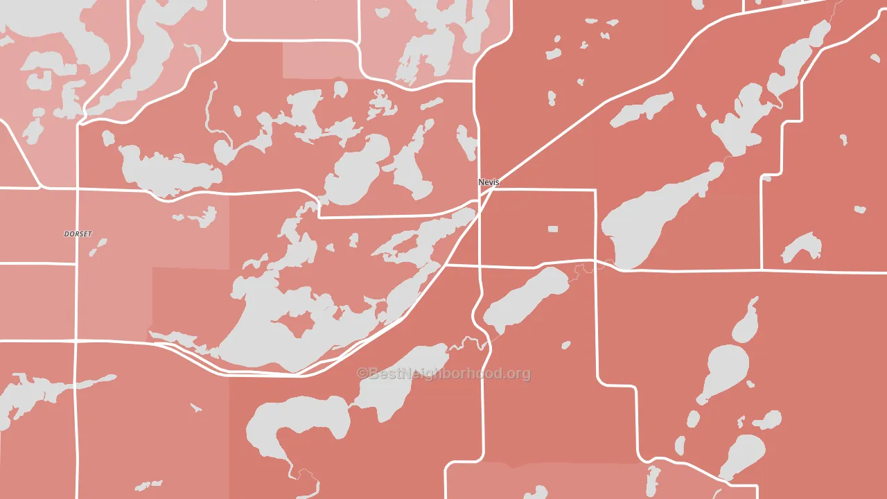 56467, MN block-group political-lean map