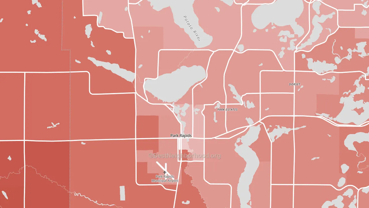 56470, MN block-group political-lean map