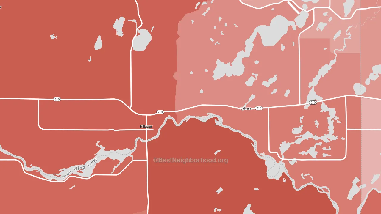 56473, MN block-group political-lean map