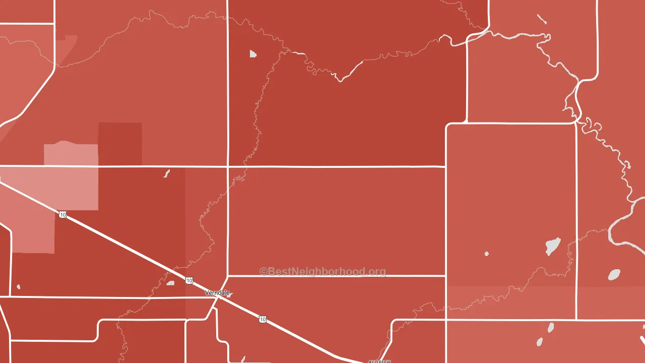 56481, MN block-group political-lean map