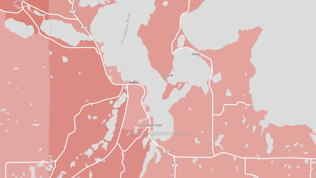 56484, MN block-group political-lean map