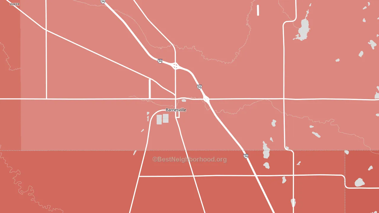 56514, MN block-group political-lean map