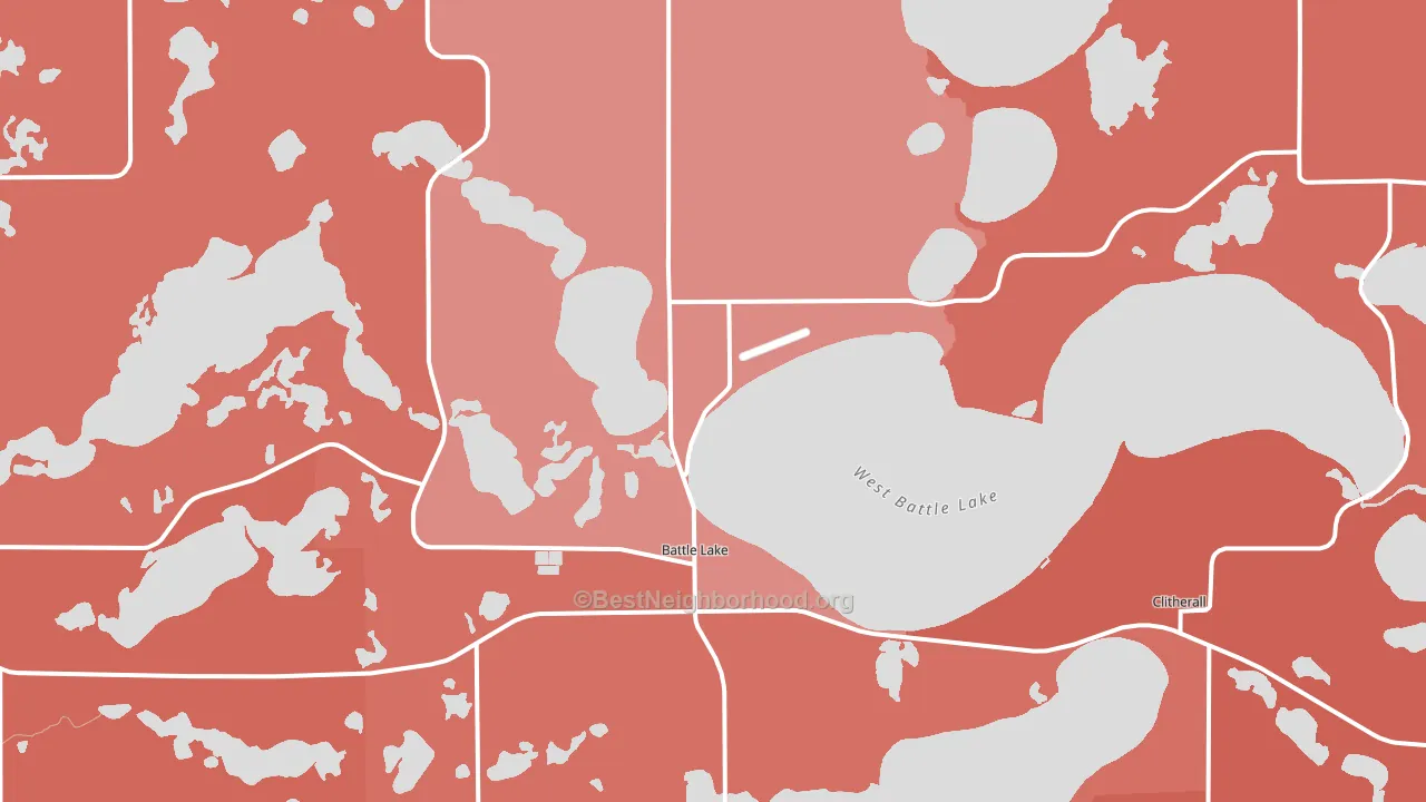 56515, MN block-group political-lean map