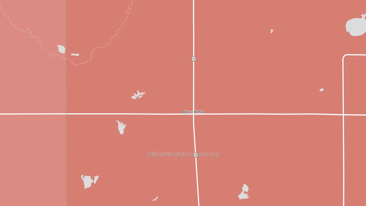 56516, MN block-group political-lean map