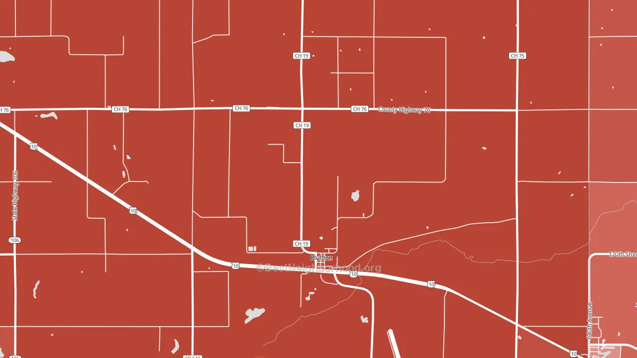 56518, MN block-group political-lean map