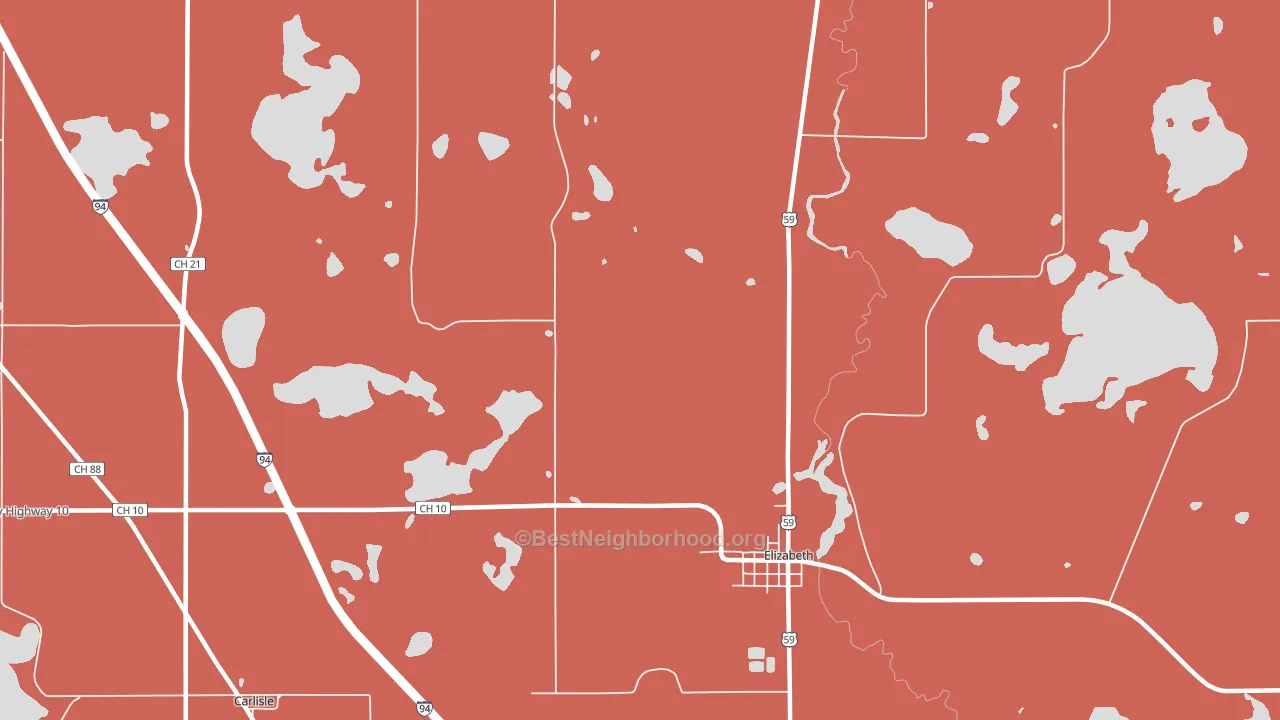 56533, MN block-group political-lean map
