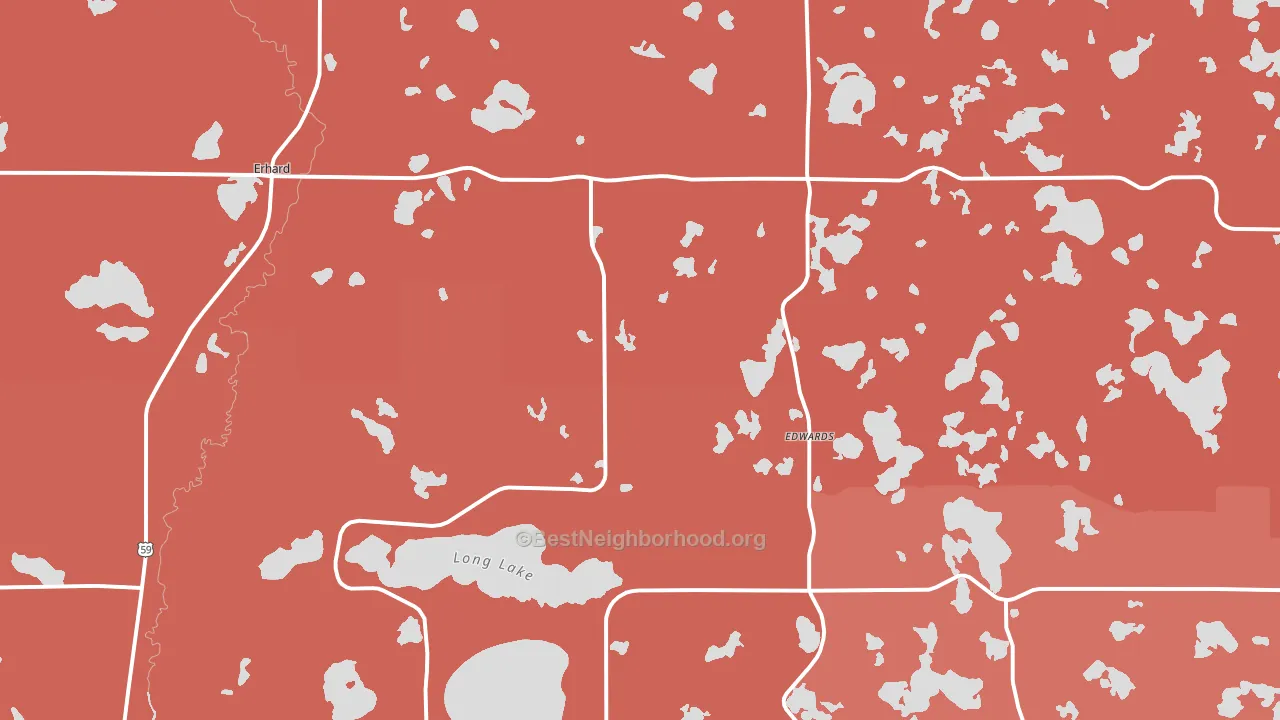 56534, MN block-group political-lean map