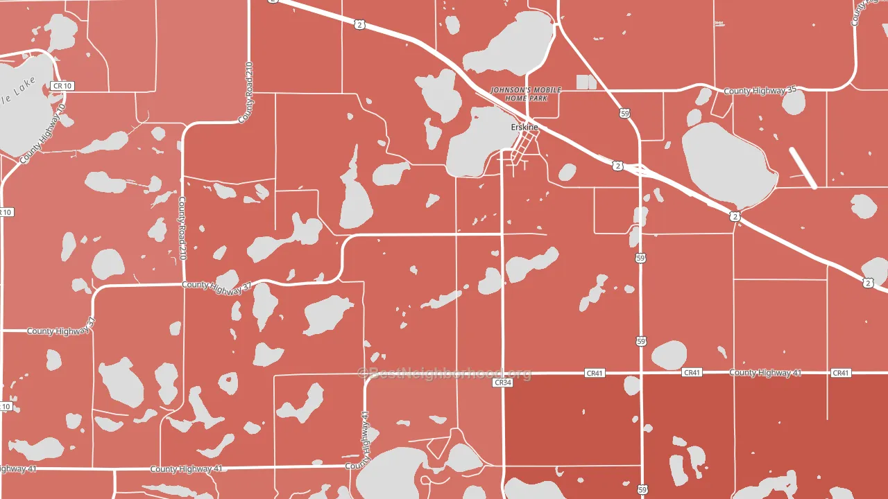 56535, MN block-group political-lean map