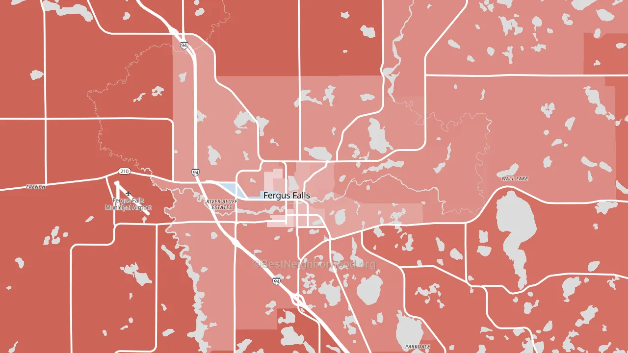 56537, MN block-group political-lean map