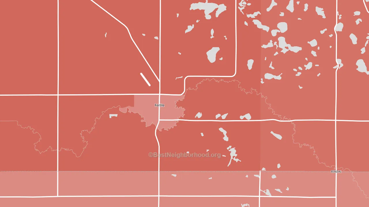 56540, MN block-group political-lean map