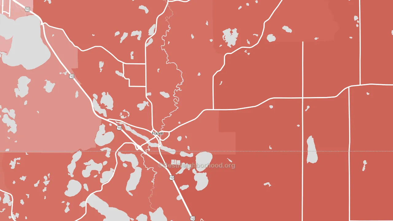 56544, MN block-group political-lean map
