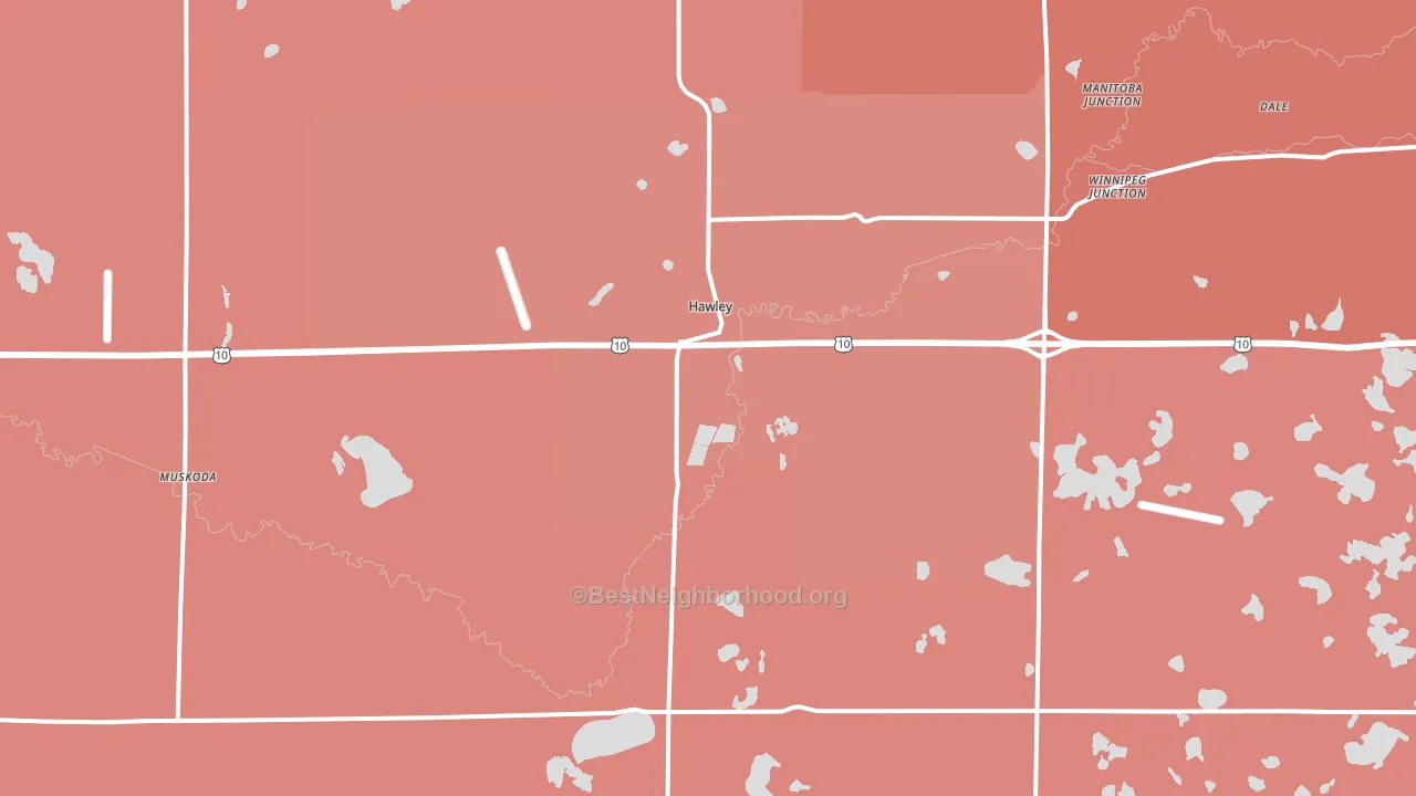 56549, MN block-group political-lean map
