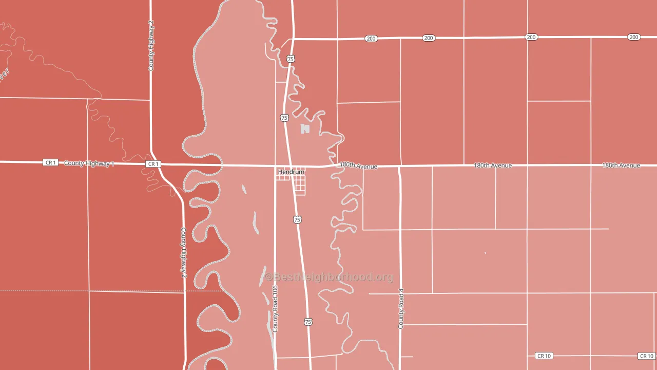 56550, MN block-group political-lean map