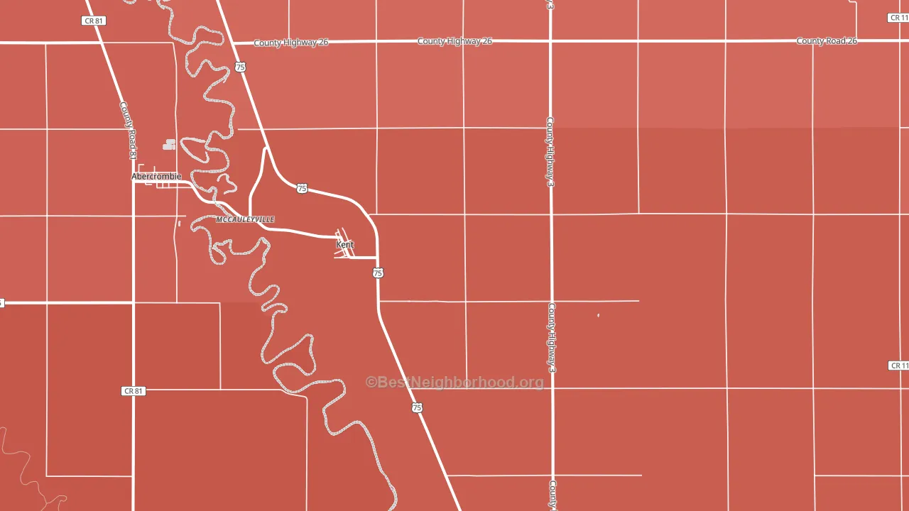 56553, MN block-group political-lean map
