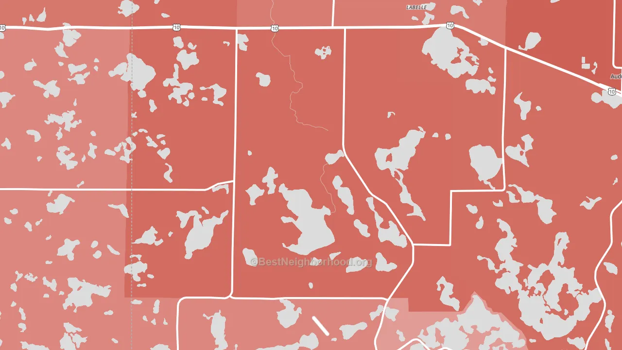 56554, MN block-group political-lean map