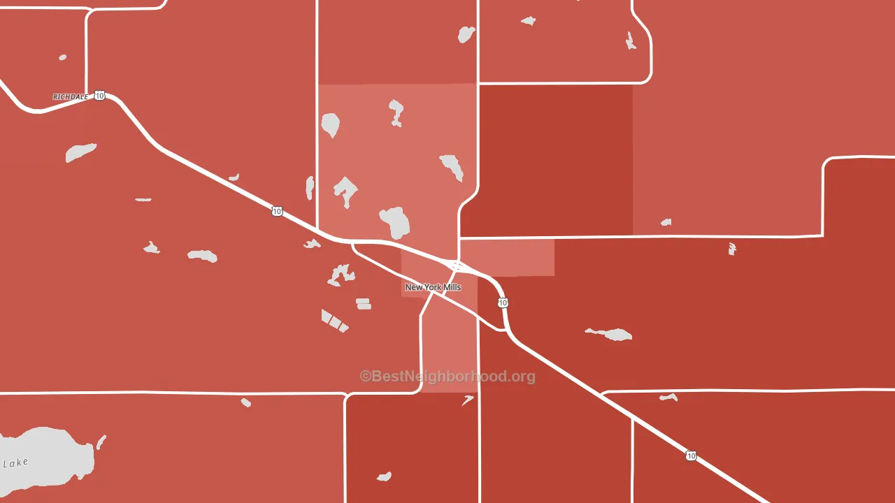 56567, MN block-group political-lean map