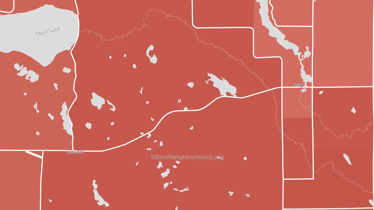 56570, MN block-group political-lean map