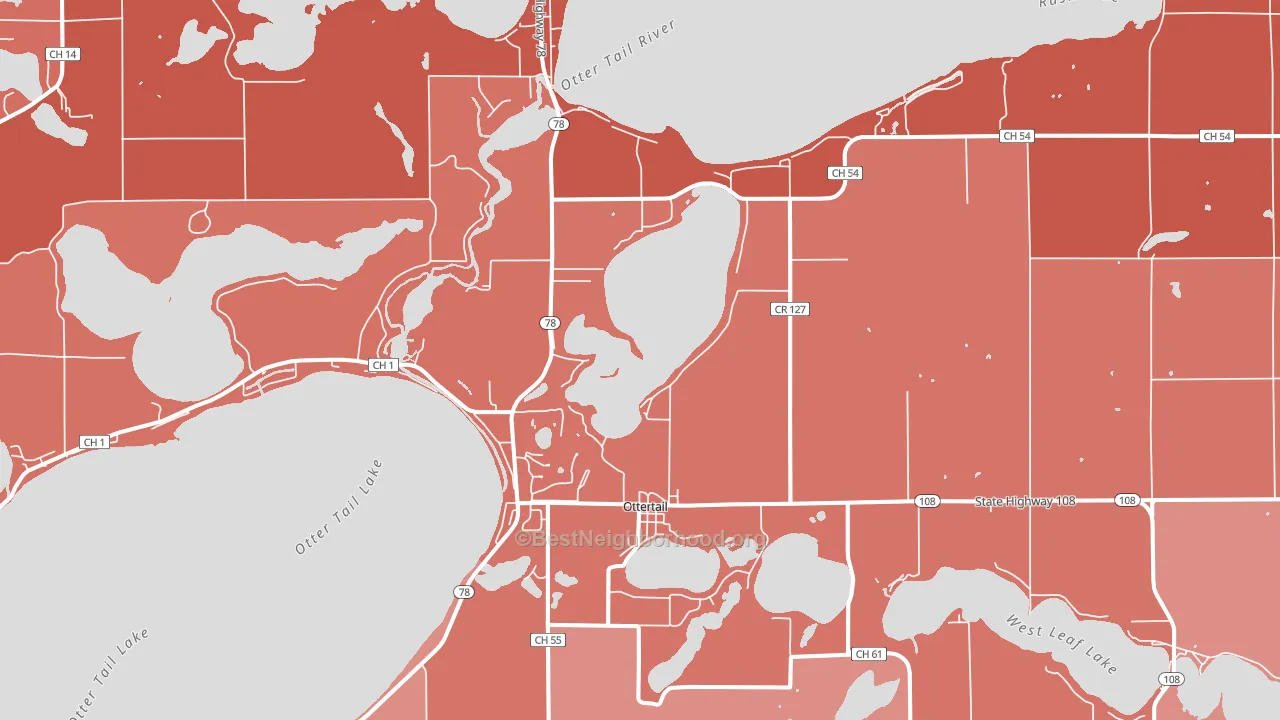 56571, MN block-group political-lean map