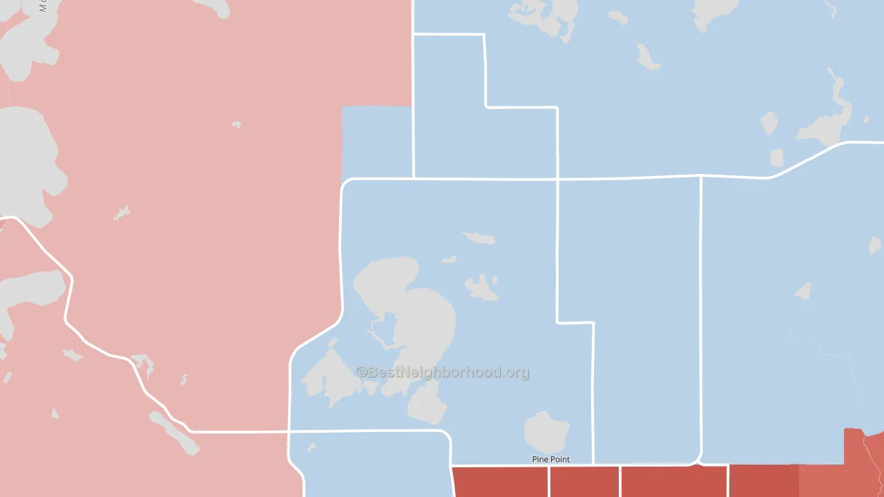 56575, MN block-group political-lean map