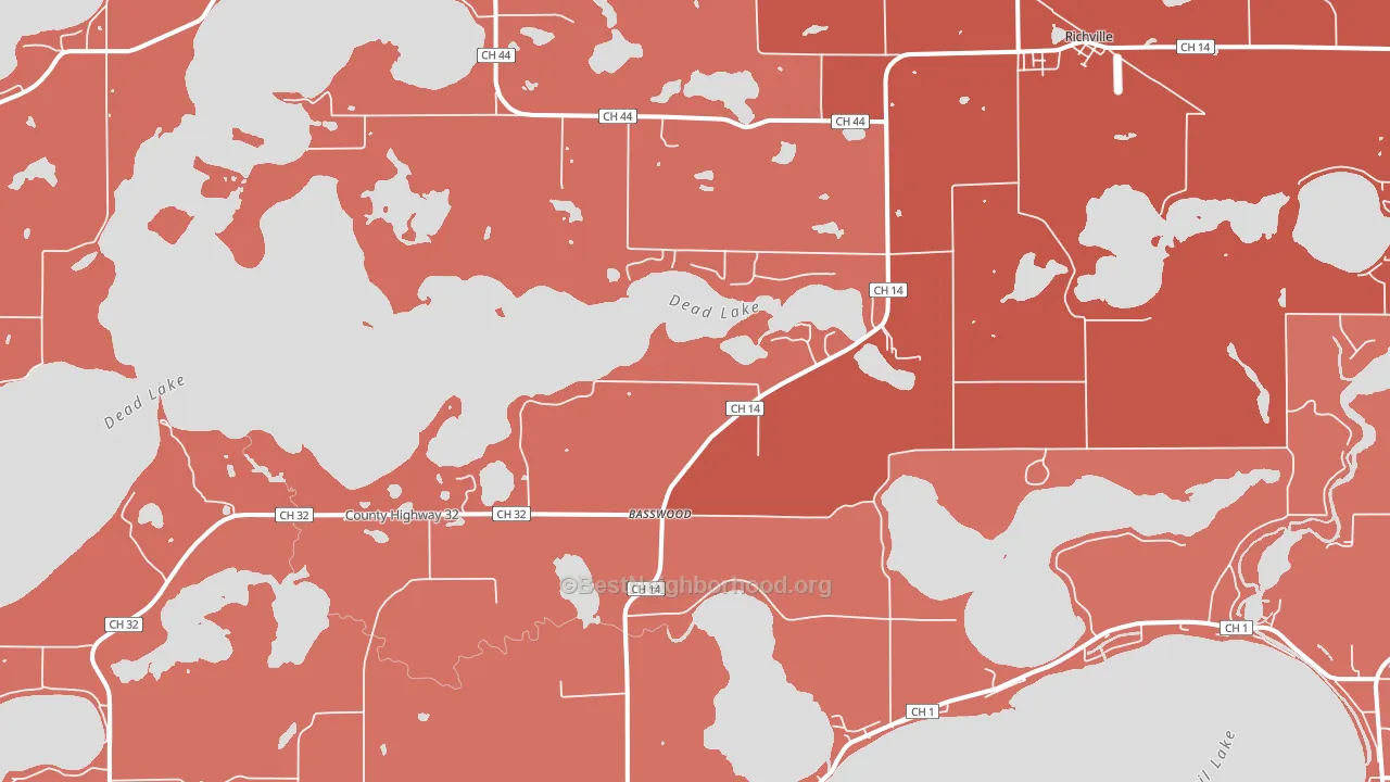 56576, MN block-group political-lean map