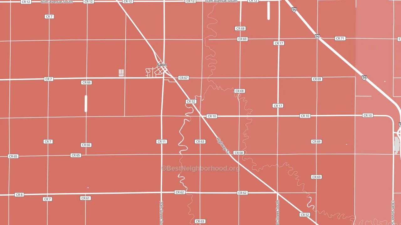 56580, MN block-group political-lean map