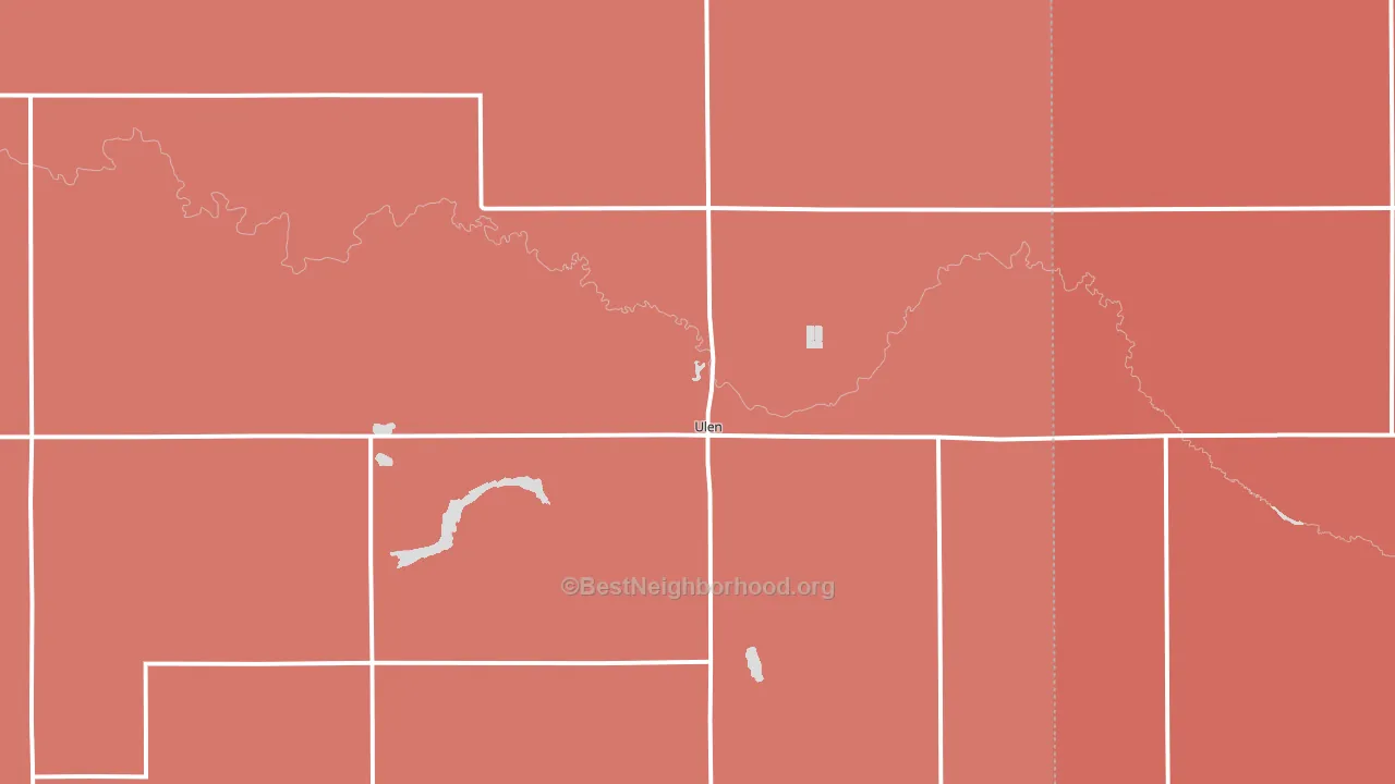 56585, MN block-group political-lean map