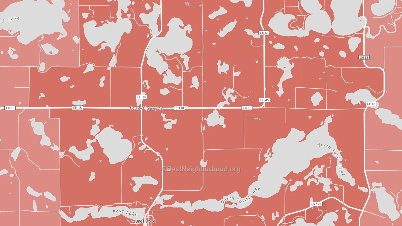 56586, MN block-group political-lean map