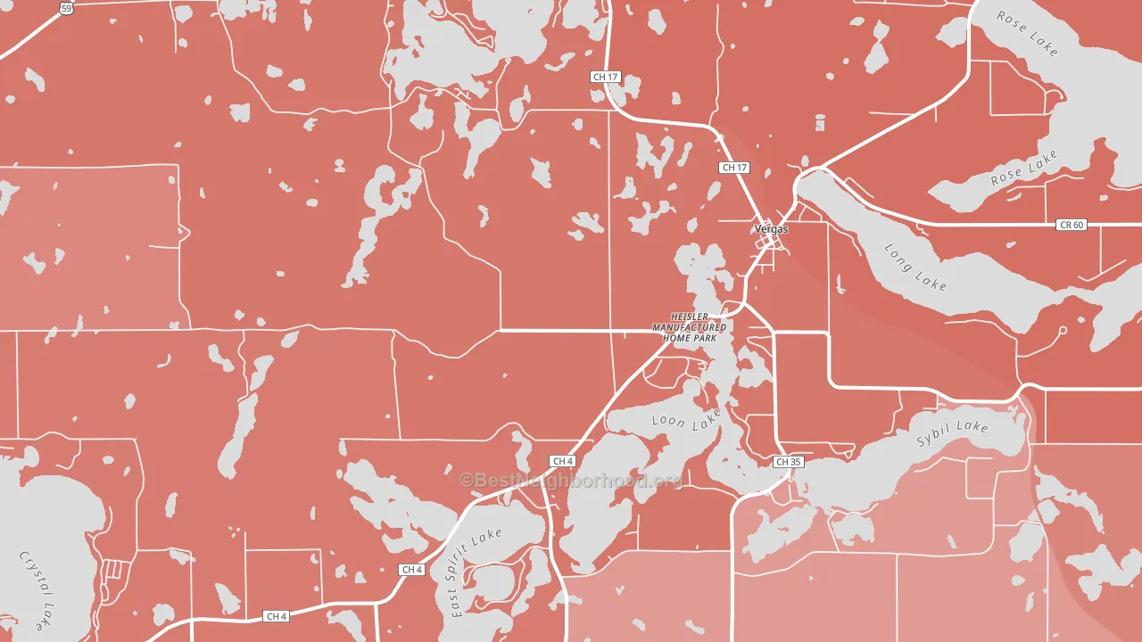 56587, MN block-group political-lean map