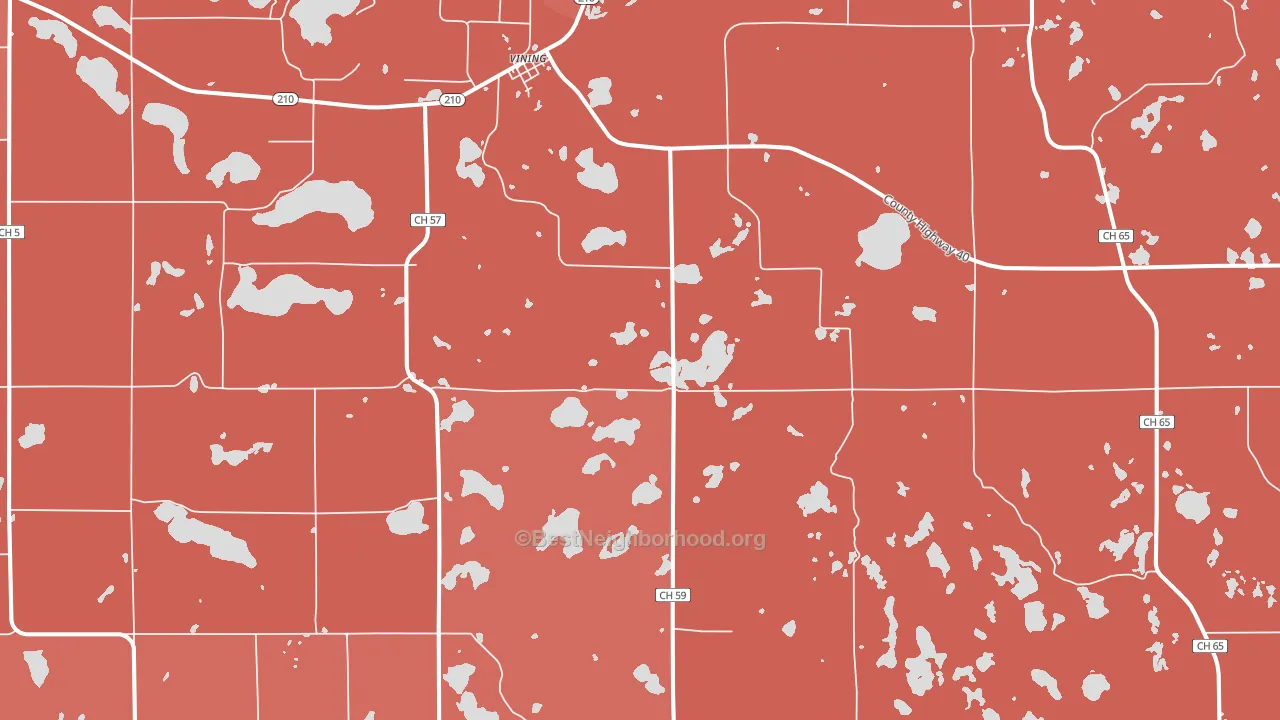 56588, MN block-group political-lean map