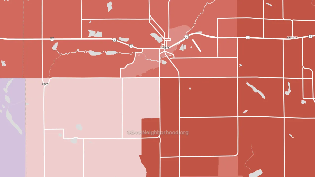 56621, MN block-group political-lean map