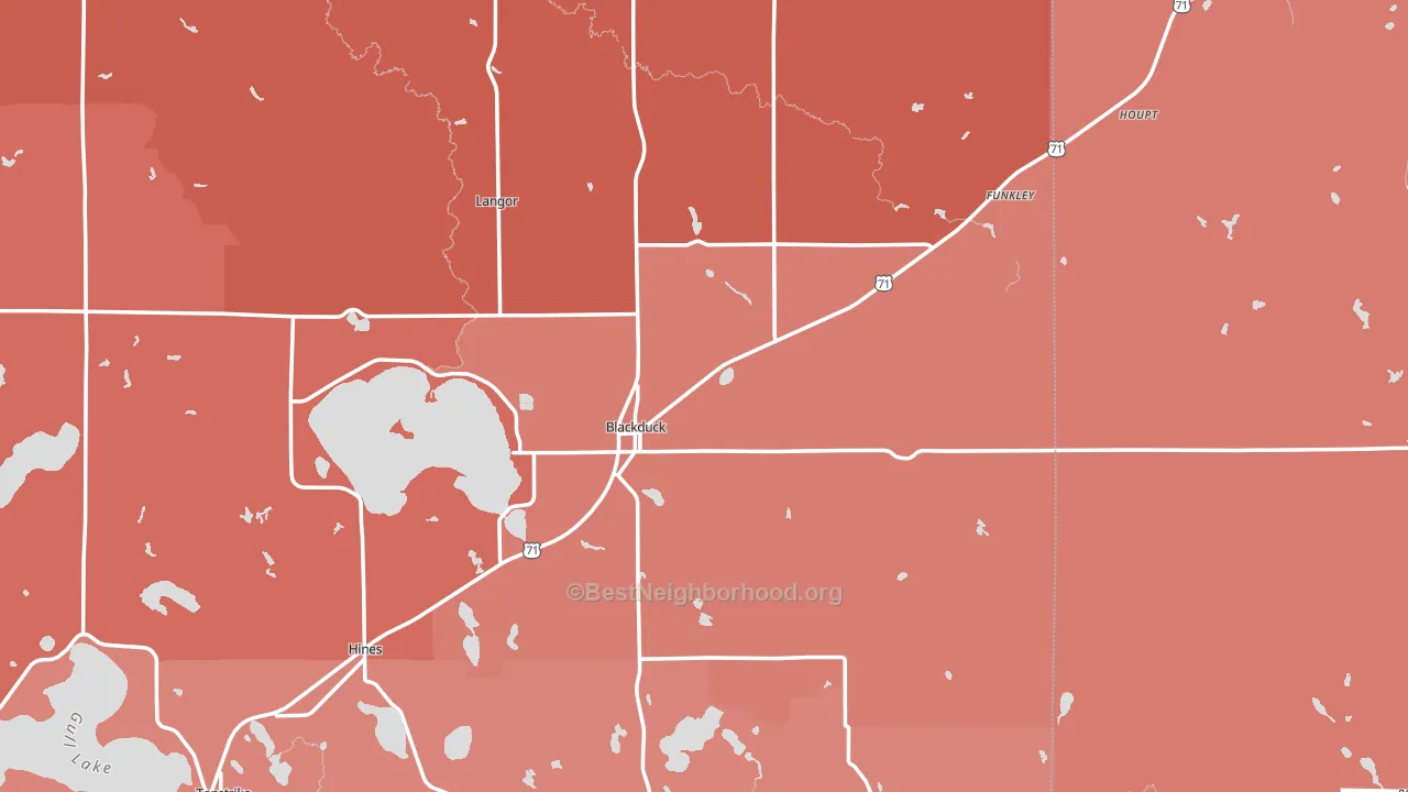 56630, MN block-group political-lean map