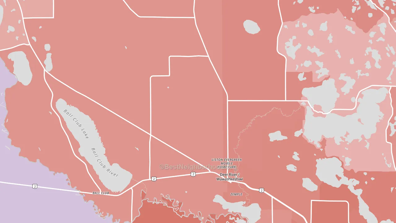 56636, MN block-group political-lean map